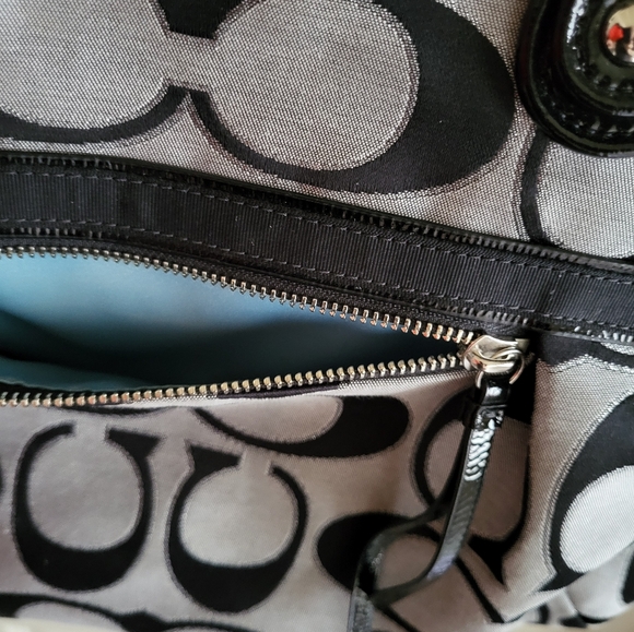 Coach vtg women's tote, Black and Grey - Picture 7 of 8